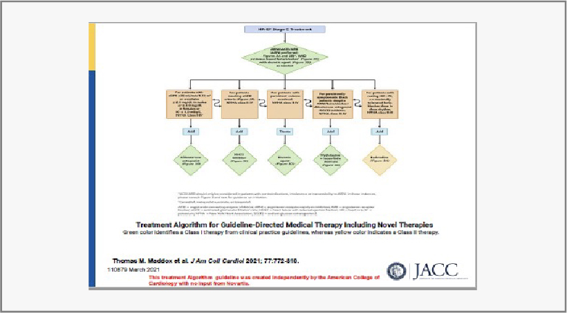 Preview of JACC treatment algorithm for guideline-directed medical therapy including novel therapies
